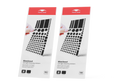 Two packs of Manta Sleep Blackout LED light blocking stickers shown side-by-side from an angled perspective, isolated on a white background.